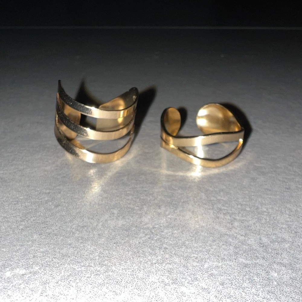 Gold plated Rings set